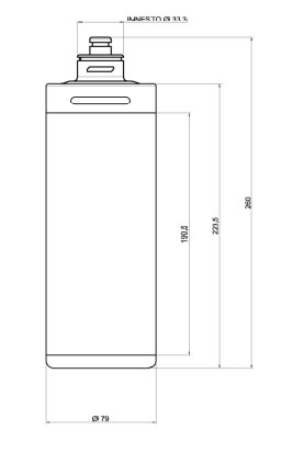 spaccato cartuccia Refiner RS250 ETF